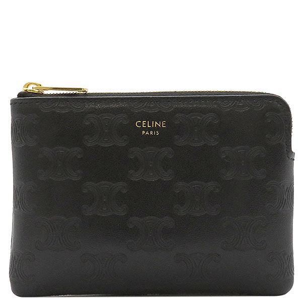 CELINE ブラック レザー コインケース 【公式通販】
