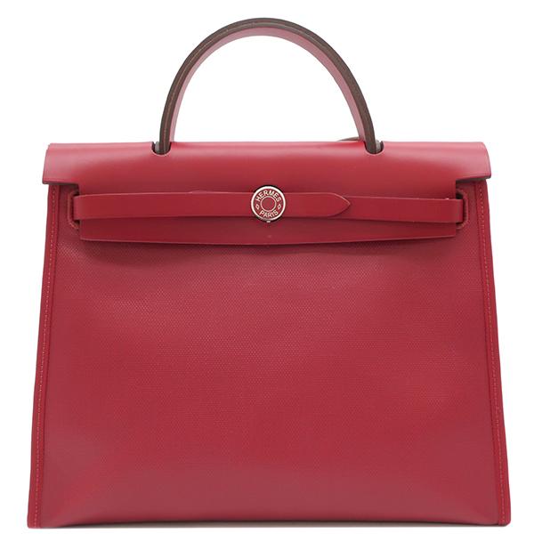 HERMES エルメス 2WAYバッグ エールバッグ ジップ PM ルージュ