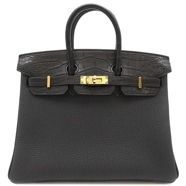 Birkin エルメス ハンドバッグ バーキン25 タッチ ブラック トゴ 