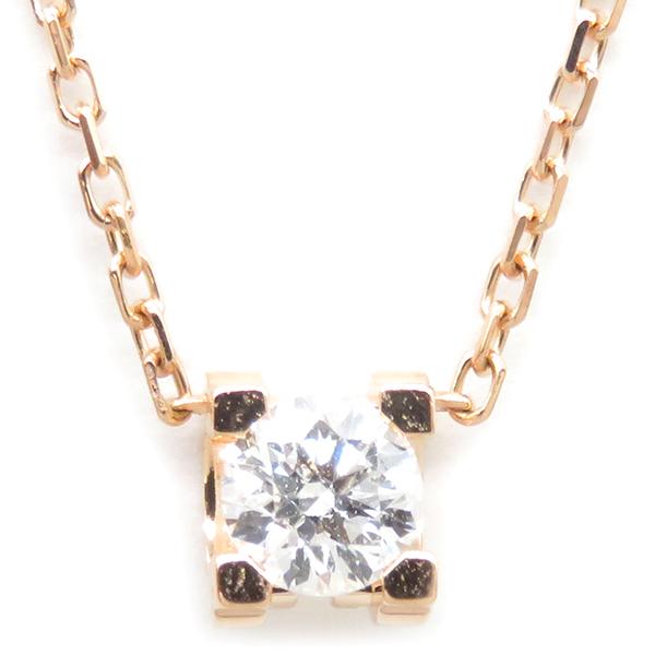 C DE CARTIER カルティエ ネックレス ドゥ ピンクゴールド K18PG C DE CARTIER カルティエ ネックレス ドゥ ピンクゴールド K18PG