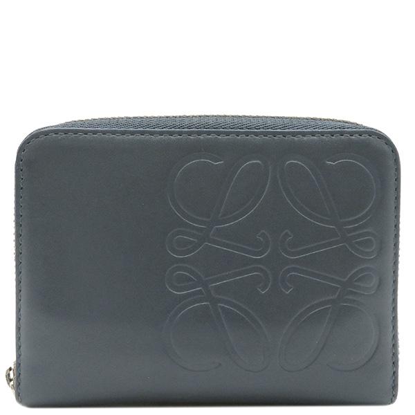 LOEWE ロエベ コインケース アナグラム ブルー レザー 青