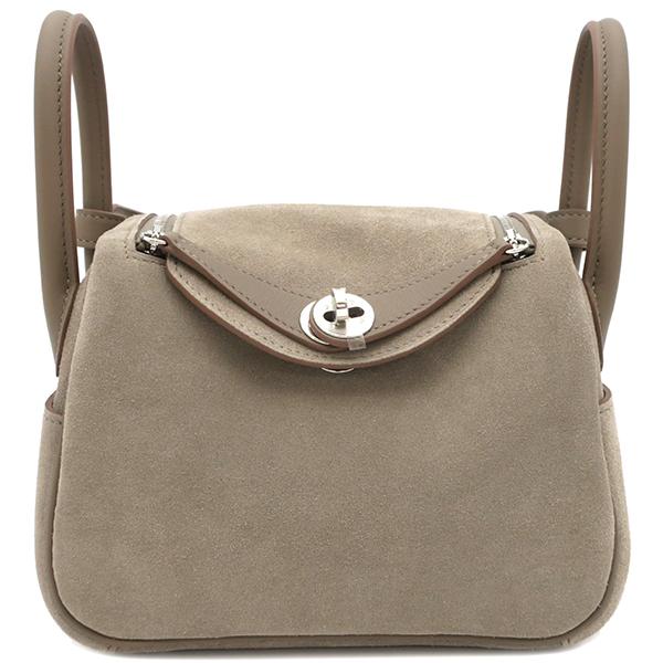 HERMES エルメス ショルダーバッグ リンディ ミニ 20 エトゥープ  