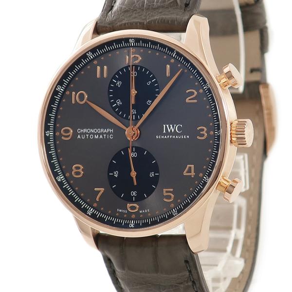 ポルトギーゼ 【3年保証】 IWC クロノグラフ IW371610 K18RG無垢 