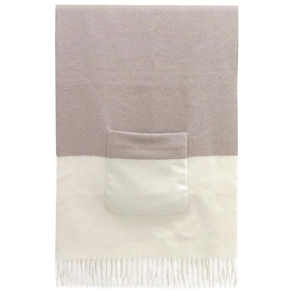 エルメス ストール アリュメット ポケット トープ×アイボリー カシミヤ  