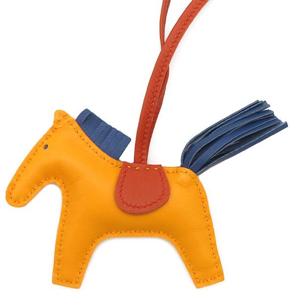 HERMES（エルメス） バッグチャーム ロデオPM ジョーヌドールXブルー