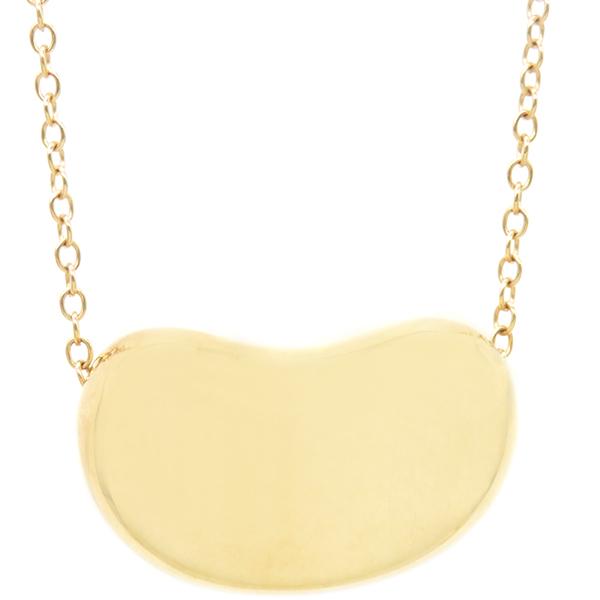 TIFFANY&Co./ティファニー 18K ビーン ネックレス e_042 TIFFANY&Co. ティファニー ビーン ネックレス 18金 K18イエロー