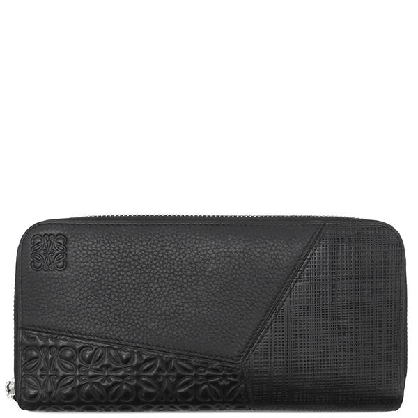 LOEWE ロエベ長財布ラウンドファスナーブラック黒アナグラム