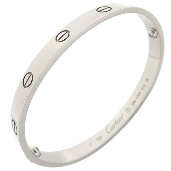 【正規品】Cartier愛のブレスレットシルバーサイズ17証明書付き LOVE（Cartier） カルティエ ブレスレット LOVE ラブブレス 旧型 K18WG