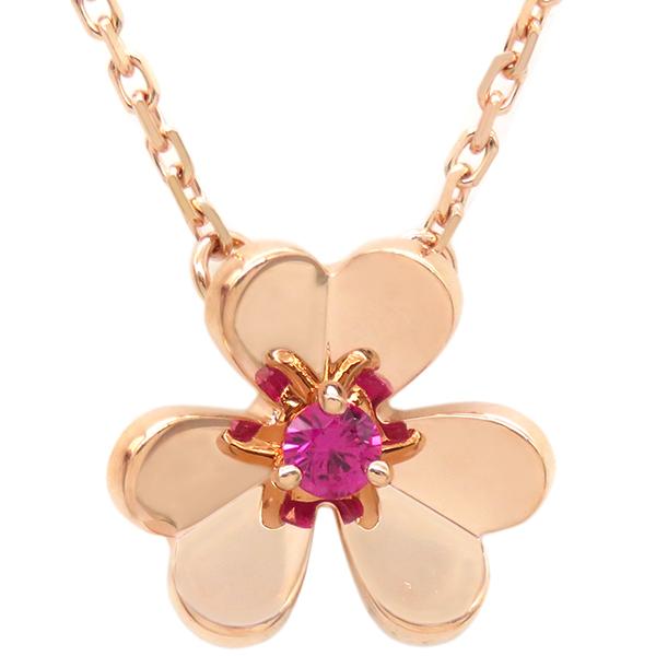 Van Cleef & Arpels - ペンダント ピンクゴールド Vintage Alhambra pendant 18K rose gold, Diamond - Van Cleef