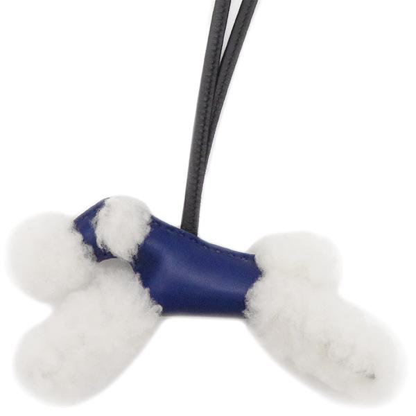 HERMES エルメス バッグチャーム バディ ムートン ネイビー 新品 未  