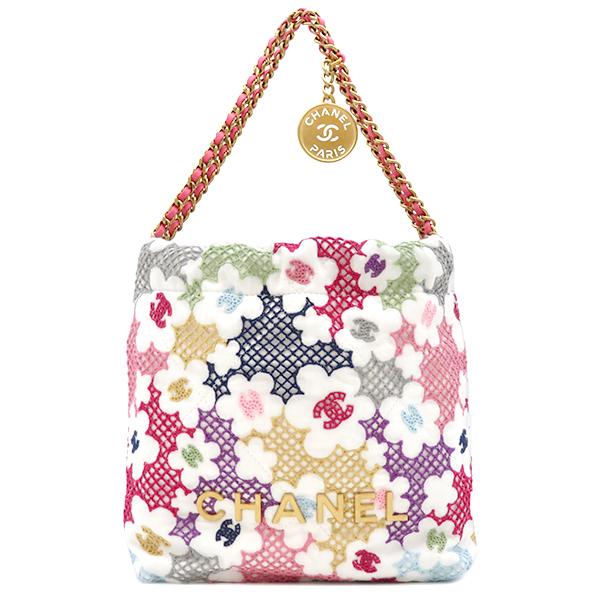 CHANEL シャネル 2WAYバッグ 22 ミニ ハンドバッグ ファブリック CHANEL シャネル 2WAYバッグ 22 ミニ ハンドバッグ ファブリック