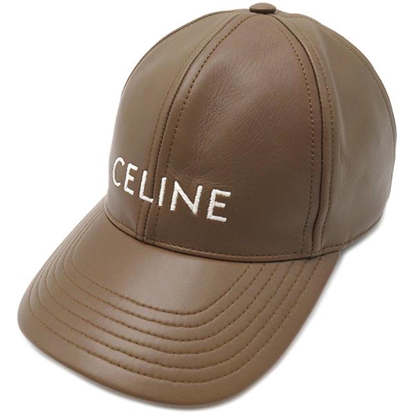 CELINE（セリーヌ） キャップ レザー ベースボールキャップ ラムスキン