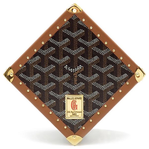 GOYARDゴヤール★ヴィンテージ 希少トラベルバッグ横幅50cmヘリボーン柄 GOYARD（ゴヤール） ハンドバッグ デ・トランクバッグ コーティング