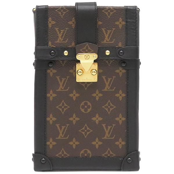 ルイヴィトン LOUIS VUITTON ポシェットトランク ヴェルティカル  M63913  モノグラム カバン バッグ ショルダーバッグ 斜め掛け ショルダーバッグ モノグラムキャンバス ブラウン 美品 LOUIS VUITTON（ルイ・ヴィトン） ショルダーバッグ ポシェット