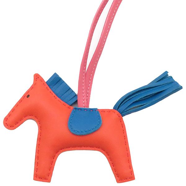 HERMES（エルメス） バッグチャーム ロデオPM オレンジ 中古