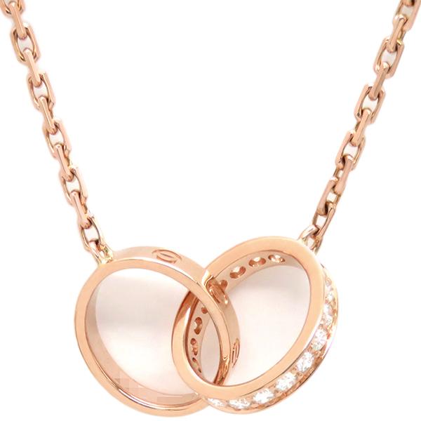 LOVE（Cartier） カルティエ ネックレス ベビーラブ ダイヤ K18PG 