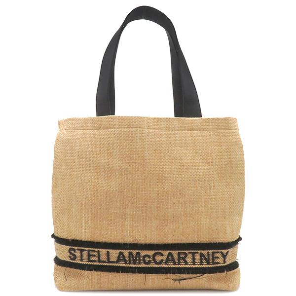 ステラ マッカートニー｜かごバッグ ラフィア×レザー トートバッグ