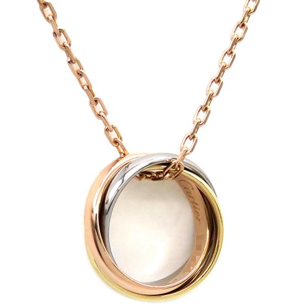 Cartier K18YG Pt ベビートリニティ ネックレス スリーカラー 楽天市場】カルティエ ベビートリニティ ネックレス ダイヤ