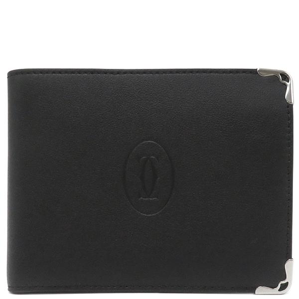 Cartier カルティエ 二つ折り マスト ドゥ カルティエ 札入れブラック