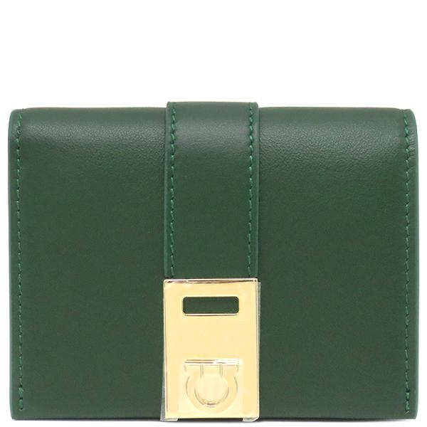 FERRAGAMO サルヴァトーレ・フェラガモ 二つ折り財布 ガンチーニ ハグ  