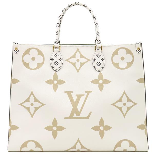 【美品】 ルイヴィトン オンザゴーMM ホワイト 肩掛け トートバッグ LOUIS VUITTON - ルイヴィトン オンザゴーMM モノグラムアン