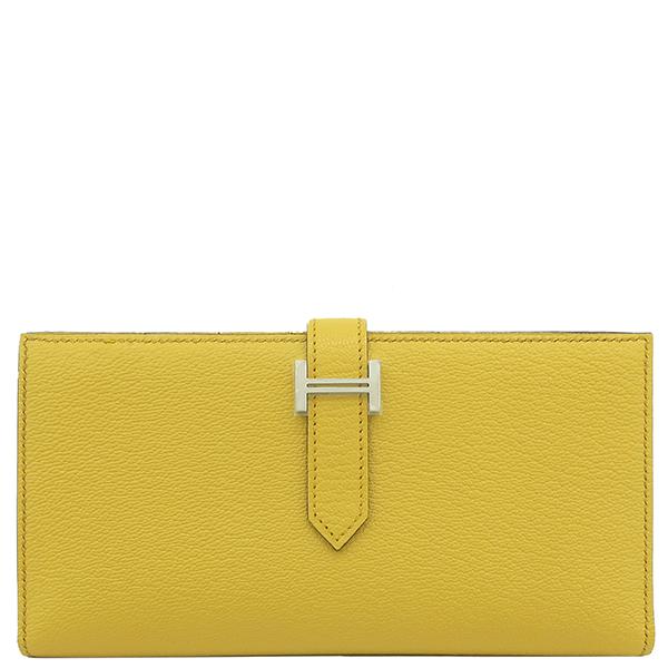 HERMES（エルメス） 長財布 ベアンスフレ シェーブル イエロー 新品 未