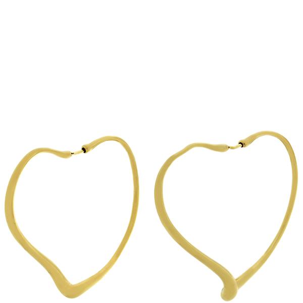 TIFFANY&Co. ティファニー ピアス オープンハート フープピアス K18YG 