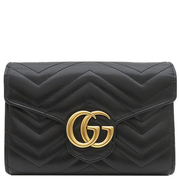 GG グッチ チェーンウォレット GGマーモント スーパーミニバッグ 