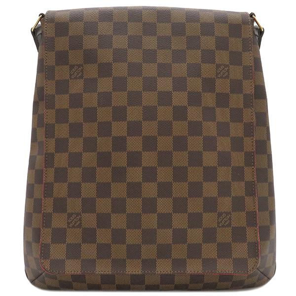 【美品】ルイヴィトン　N51300　ミュゼット　エベヌ　ダミエ　LV　ブラウン 美品】ルイヴィトンN51300ミュゼットエベヌダミエLVブラウン