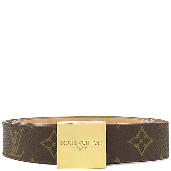 LOUIS VUITTON ルイヴィトン ベルト サンチュール キャレ モノグラム 