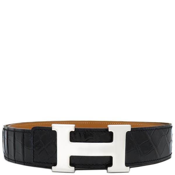 HERMES コンスタンス Hバックル リバーシブルベルト 100 ブラック