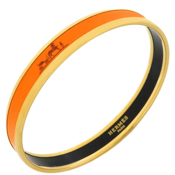 HERMES（エルメス） バングル エマイユ PM GP オレンジ 中古