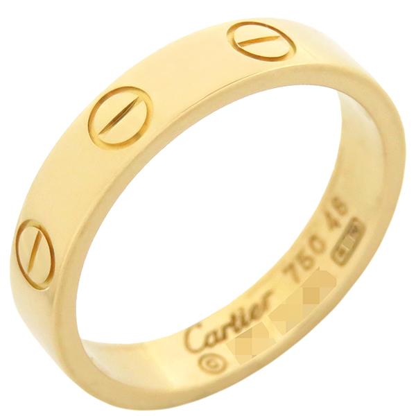 LOVE（Cartier） カルティエ リング 指輪 ミニラブリング K18YG  
