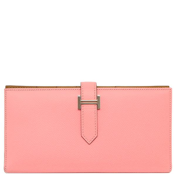 HERMES エルメス 長財布 ベアンスフレ ヴェルソ ヴォーエプソン ピンク 