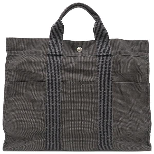 HERMES エルメス トートバッグ エールライントート MM キャンバス  