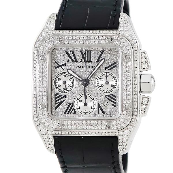SANTOS DE CARTIER 【3年保証】 カルティエ サントス100 クロノグラフ