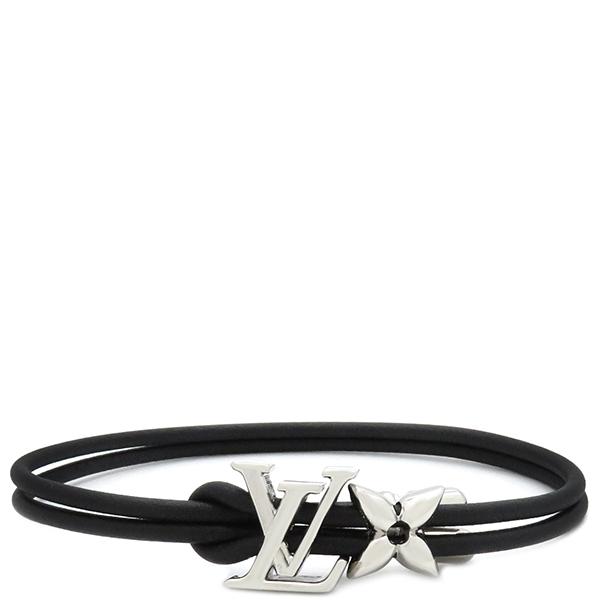 LOUIS VUITTON ルイヴィトン ブレスレット LV ブルーム レザー LOUIS VUITTON ルイヴィトン ブレスレット LV ブルーム レザー