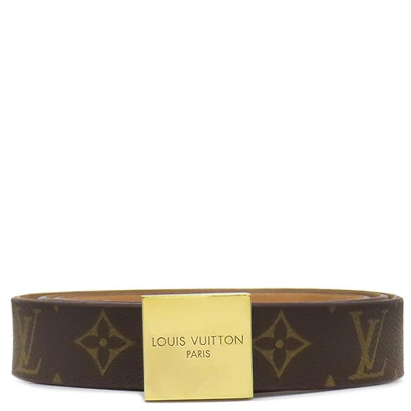 【美品】ルイヴィトン　ベルト　モノグラム サンチュール　キャレ M6800 LOUIS VUITTON ルイヴィトン ベルト サンチュール キャレ モノグラム