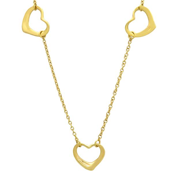 TIFFANY&Co. ティファニー ネックレス オープンハート 3モチーフ