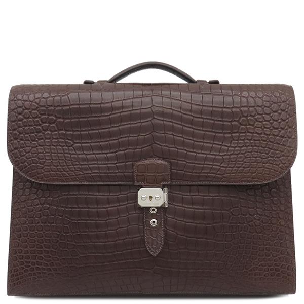 【状態良好】HERMES サックアデペッシュ 41 ビジネスバッグ レザー 茶色 楽天市場】HERMES エルメス サックアデペッシュ41 ビジネス