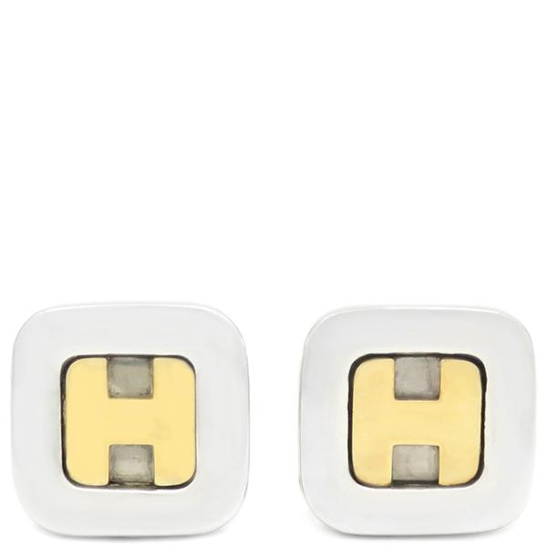 HERMES エルメス カフス Hロゴ カフリンクス シルバー925 シルバー 750
