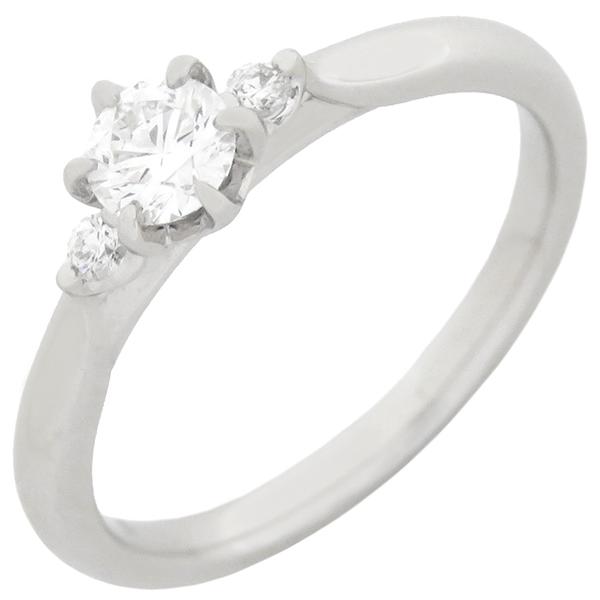 ニワカ リング 指輪 白鈴 ダイヤリング Pt950 シルバー 7号 3456N2  