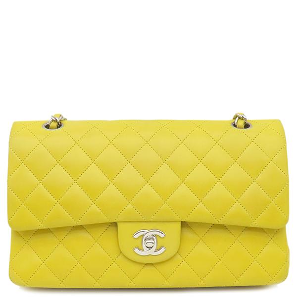 マトラッセ シャネル ショルダーバッグ 25 Wチェーン ラムスキン  