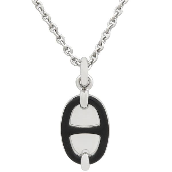 HERMES エルメス ネックレス ミニマイヨン メタル ブラック  