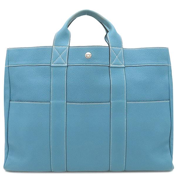 HERMES（エルメス） トートバッグ フールトゥMM トゴ ブルー 青 中古 