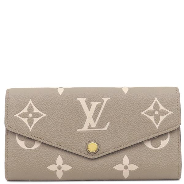 LOUIS VUITTON ルイ・ヴィトン ポルトフォイユ サラ NM モノグラム アンプラント 長財布 M81049 モノグラムアンプラント ベージュ  レディース【中古】 actone_224-1337-1