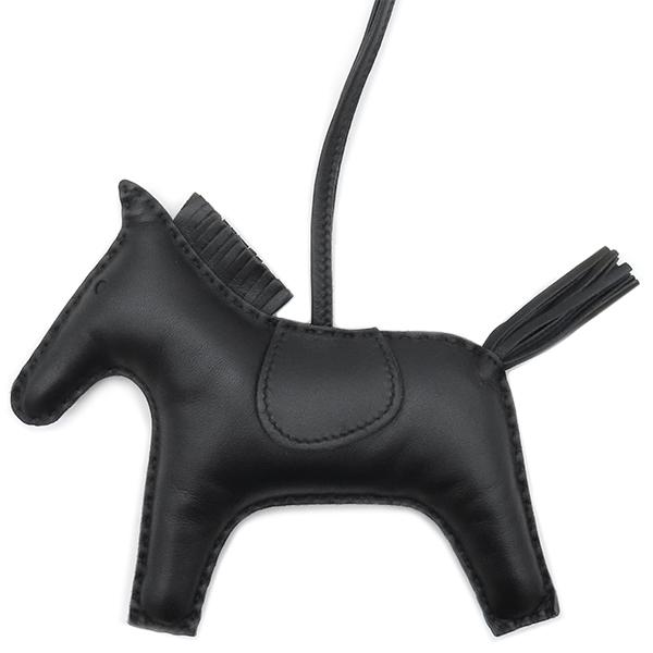 HERMES エルメス バッグチャーム ロデオGM ブラック 黒 ソーブラック  