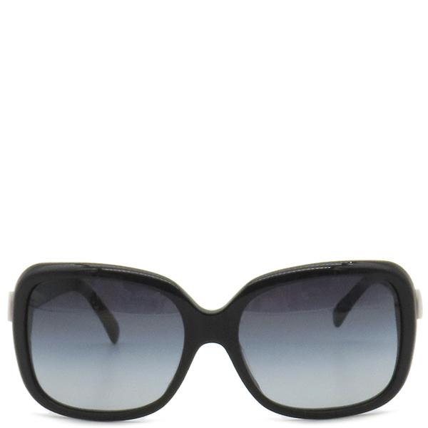 CHANEL シャネル サングラス リボン 60□17 プラスチック ブラック 黒  