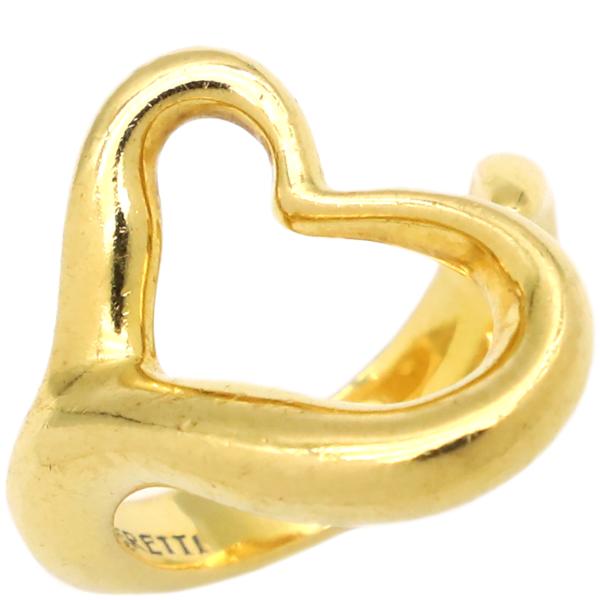 TIFFANY&Co. ティファニー リング 指輪 オープンハート K18YG ゴールド