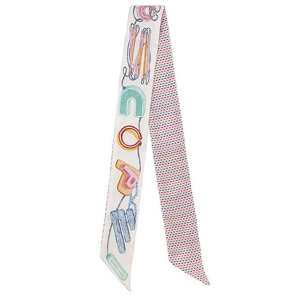 【新品未使用】エルメス　ツイリー　シュバロスコープ　ネオン エルメス スカーフ ツイリー シュヴァロスコープ ネオン